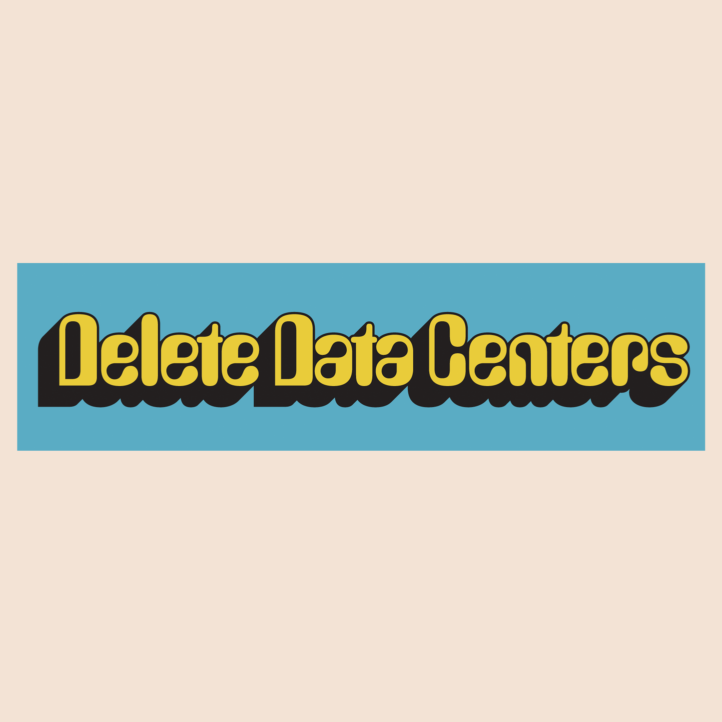 “Delete Data Centers” Bumper Sticker