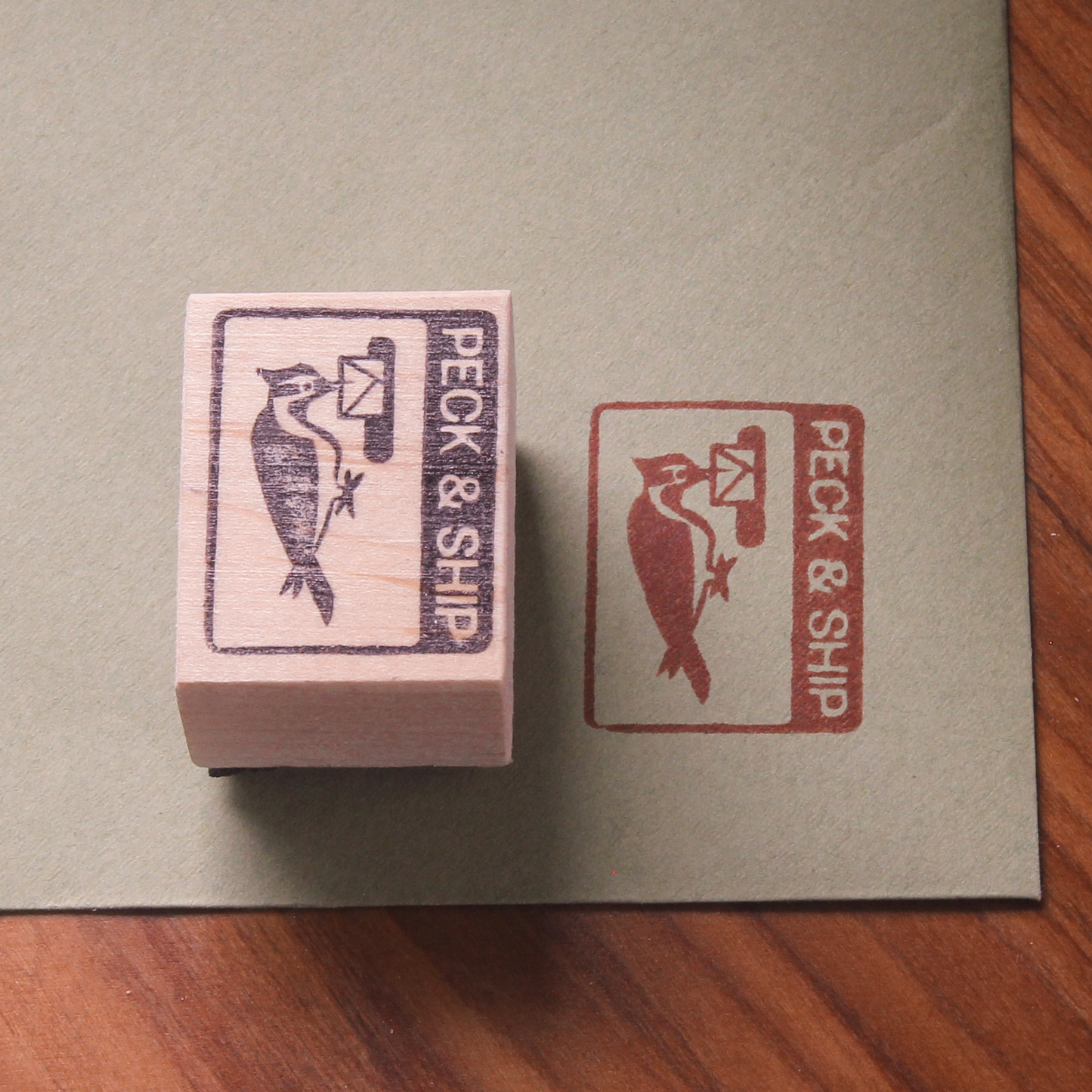 “Peck & Ship” Stamp