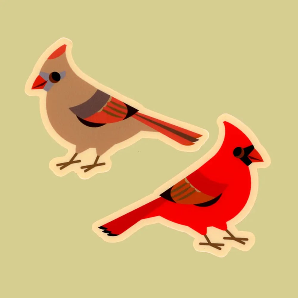 Cardinal Stickers – Pigeon Post